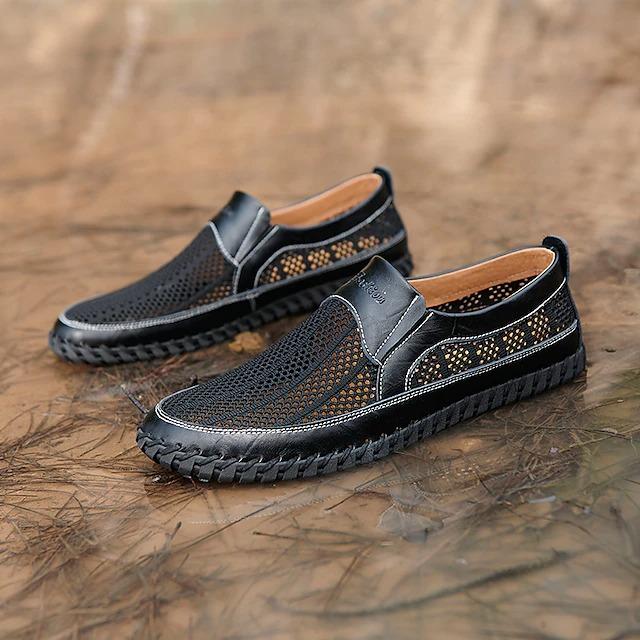 Men's Sandals Loafers & Slip-Ons Leather Sandals Handmade Shoes Water Shoes