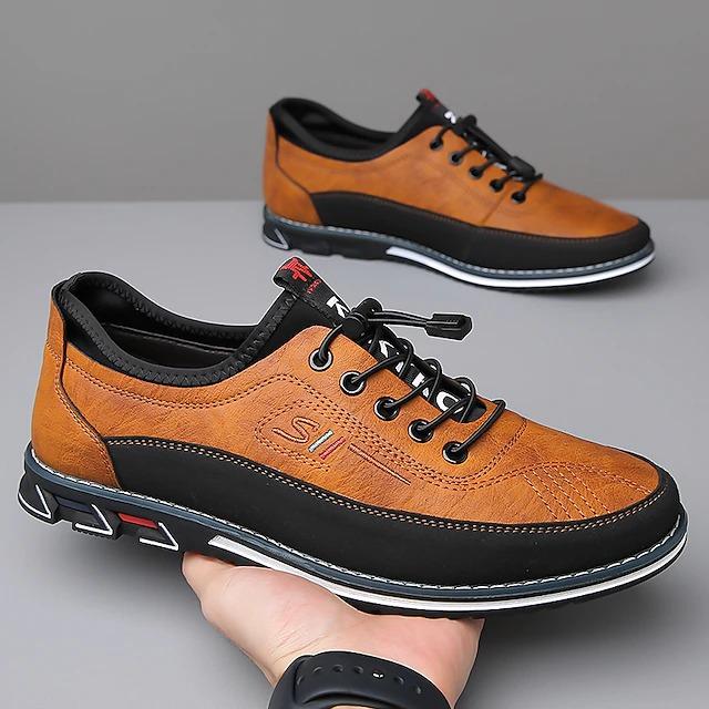 Men's Oxfords Embroidery Dress Shoes Plus Size Comfort Shoes Walking Casual