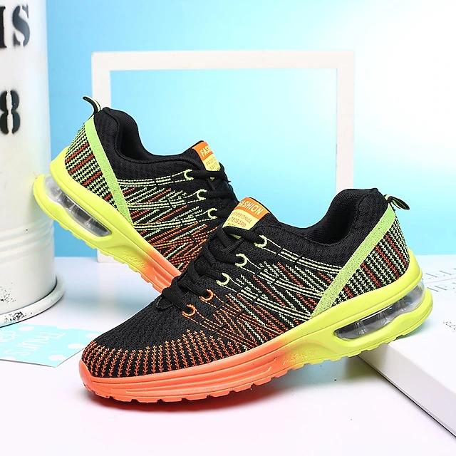 New Color Air Cushion Flying Weaver Women's Running Shoes