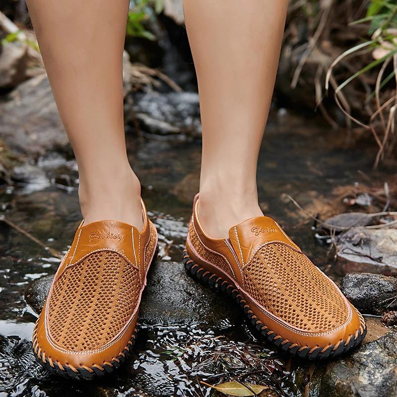 Men's Sandals Loafers & Slip-Ons Leather Sandals Handmade Shoes Water Shoes