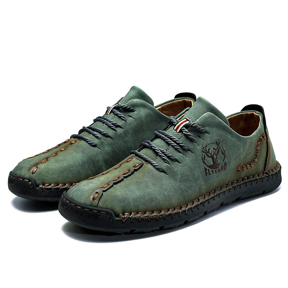 Men's Oxford Handmade Shoes Comfortable Shoes Large Size Casual Outdoor Daily PU Breathable