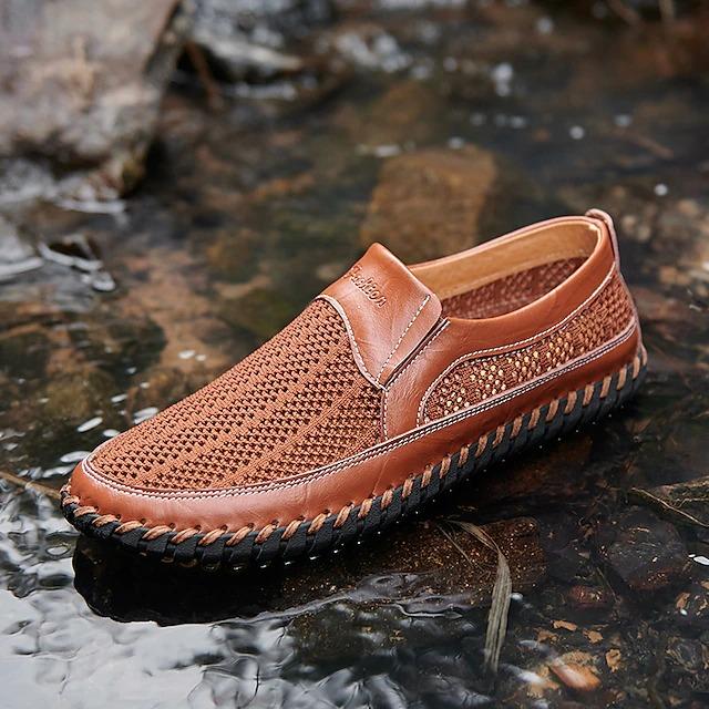 Men's Sandals Loafers & Slip-Ons Leather Sandals Handmade Shoes Water Shoes