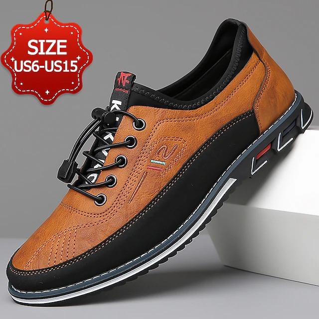 Men's Oxfords Embroidery Dress Shoes Plus Size Comfort Shoes Walking Casual