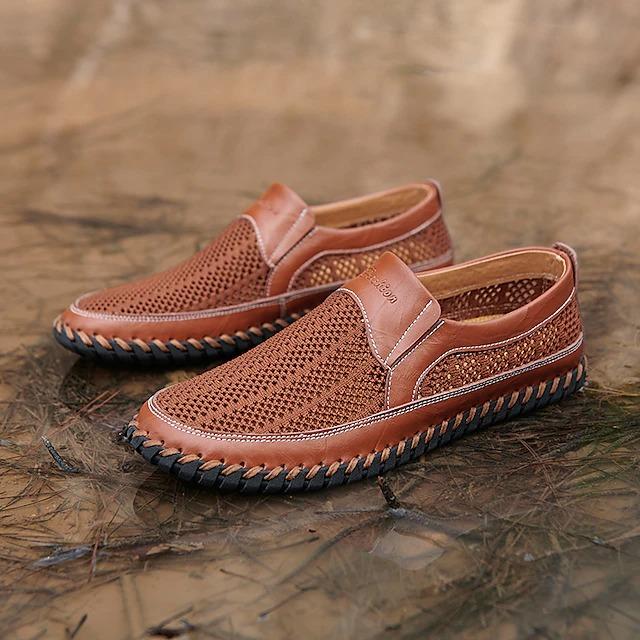 Men's Sandals Loafers & Slip-Ons Leather Sandals Handmade Shoes Water Shoes