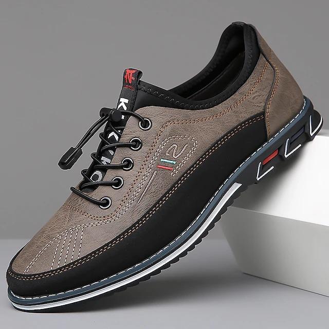 Men's Oxfords Embroidery Dress Shoes Plus Size Comfort Shoes Walking Casual