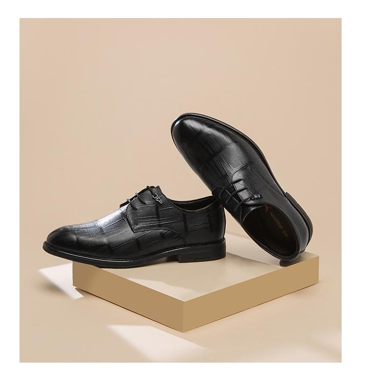 Business formal leather shoes