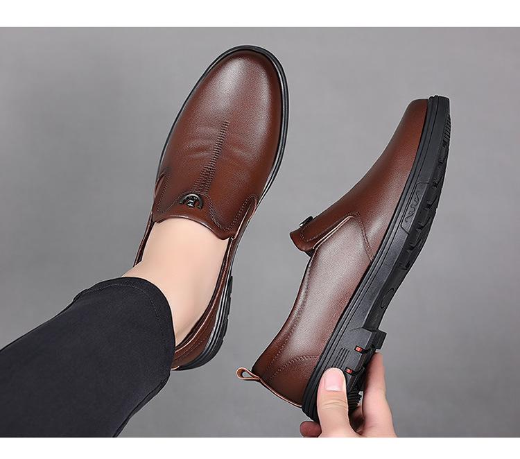 New extra-large business casual leather shoes