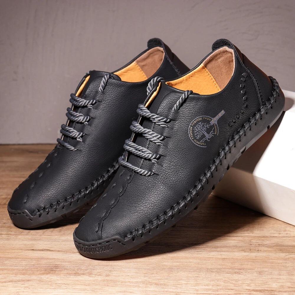 Men's Oxford Handmade Shoes Comfortable Shoes Large Size Casual Outdoor Daily PU Breathable