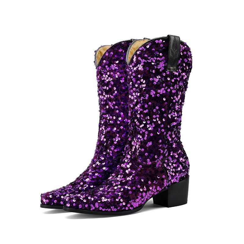 Women's Sequin Cowboy Boots