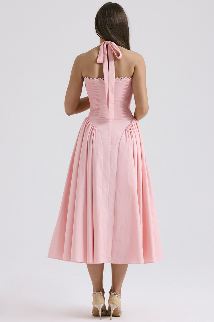 Pink halterneck  dress