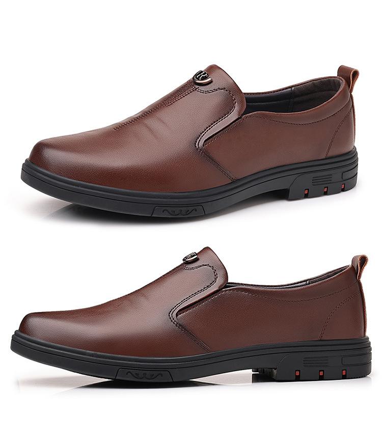 New extra-large business casual leather shoes