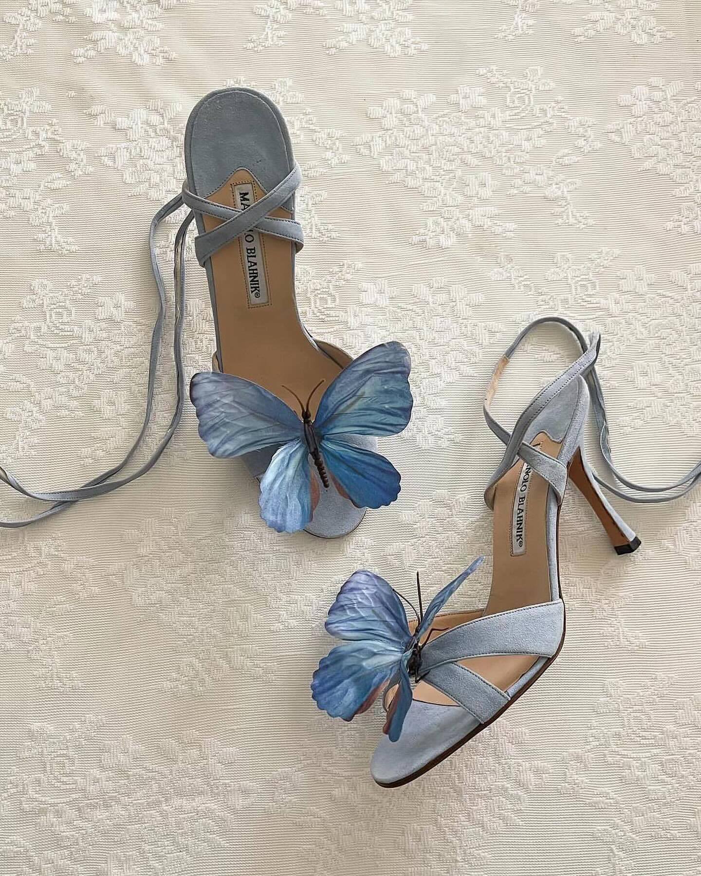 Butterfly flower cross strap high-heeled sandals