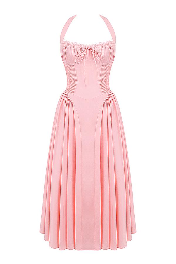 Pink halterneck  dress