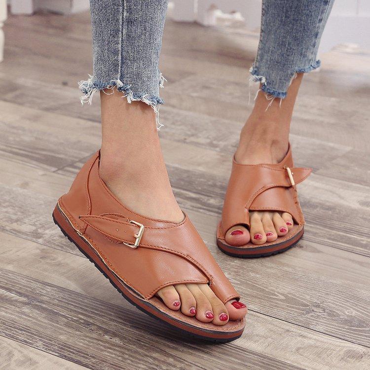 Women's Sandals Flat Sandals Orthopedic Sandals Bunion Sandals Plus Size Outdoor Daily Beach Summer Flat Open Toe