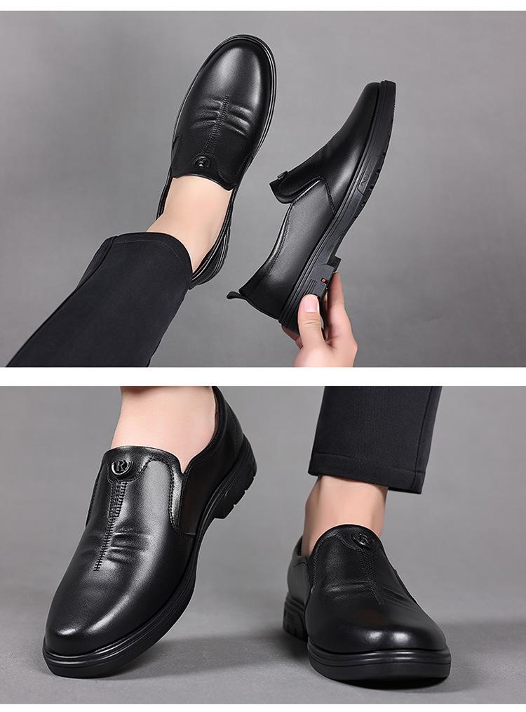 New extra-large business casual leather shoes