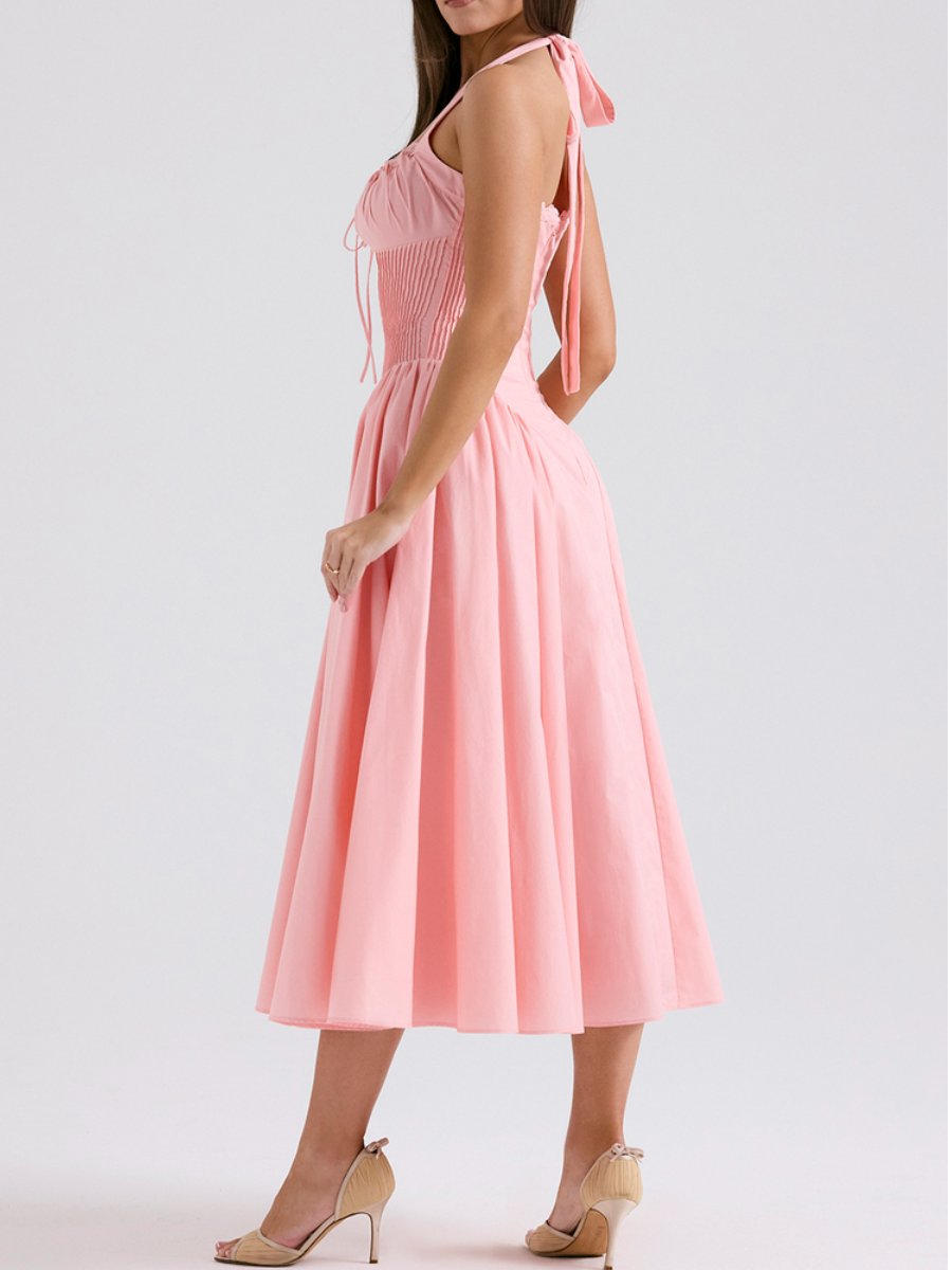 Pink halterneck  dress