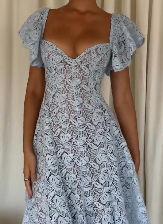 Light blue lace dress