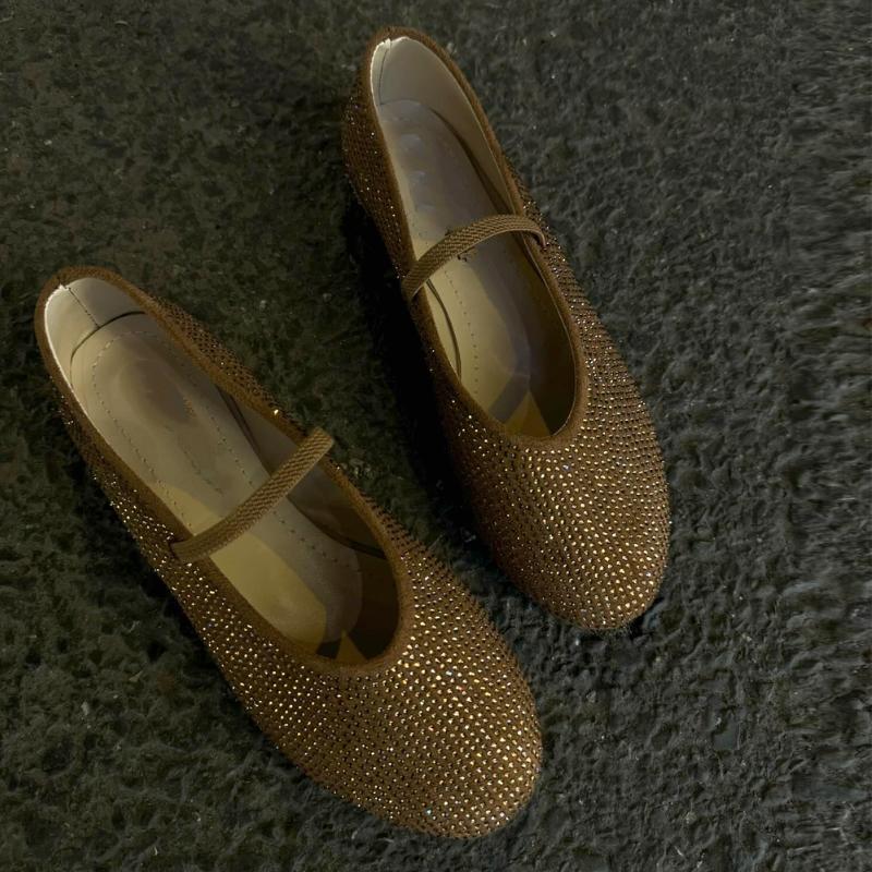 Sparkly Rhinestone Ballet Flats