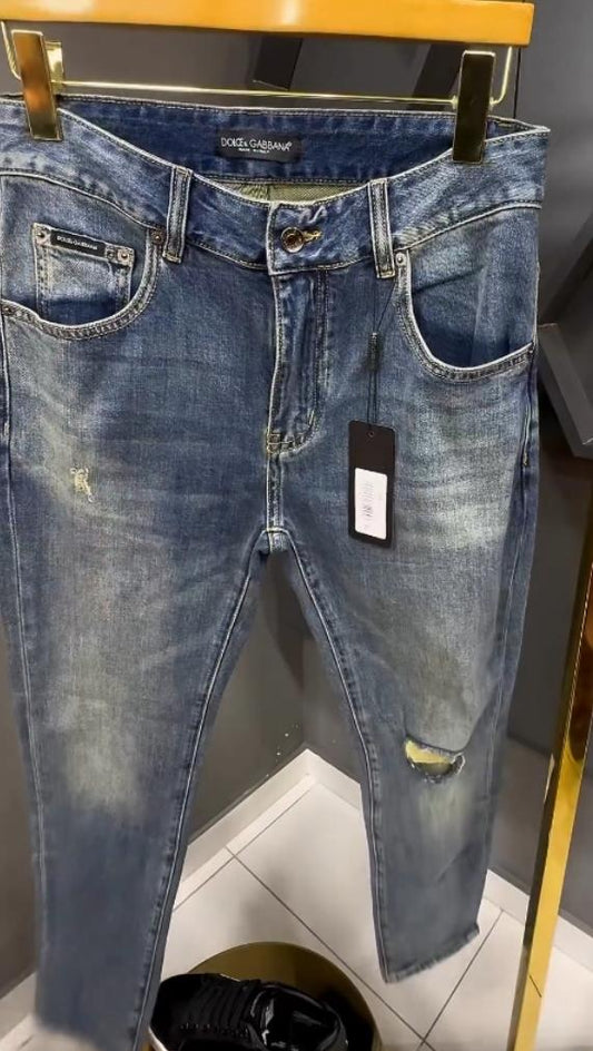 Pocket small print jeans