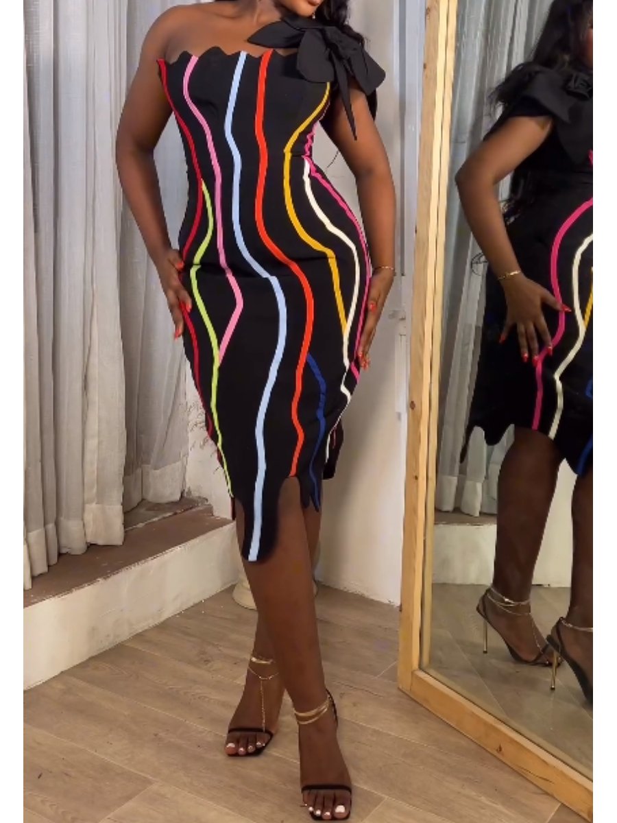 The SS24 Elegant Colorful Midi Dress