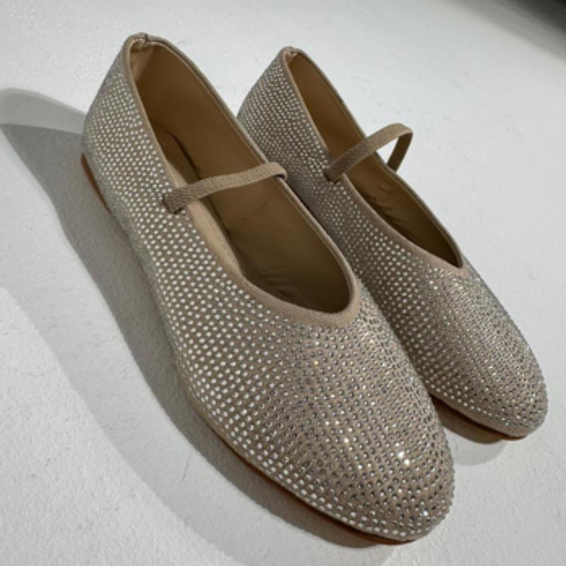 Sparkly Rhinestone Ballet Flats