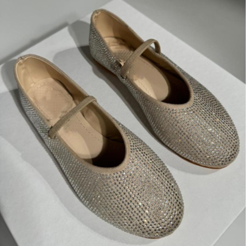 Sparkly Rhinestone Ballet Flats