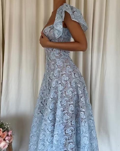 Light blue lace dress