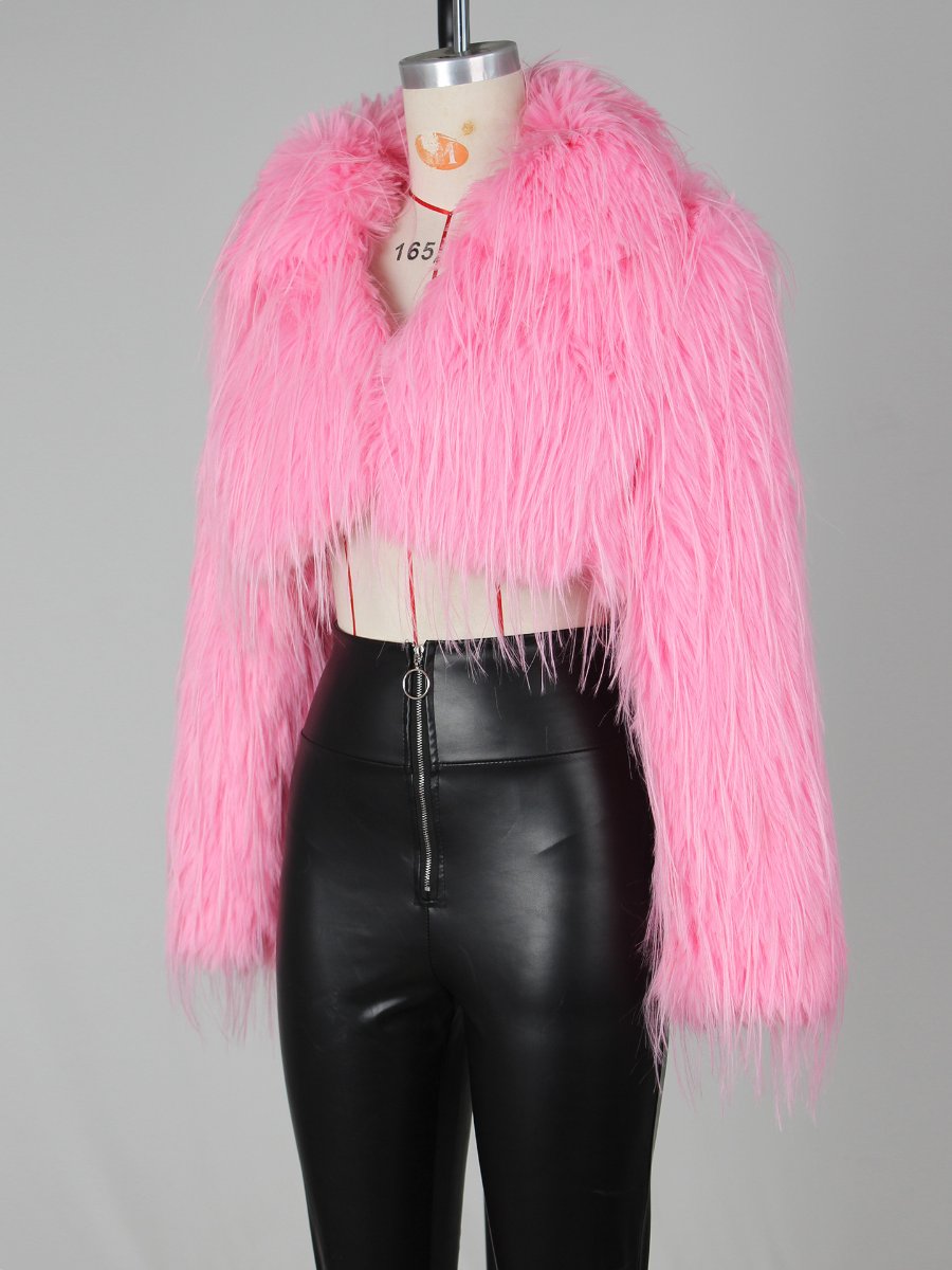 Short Eco-friendly Fur Coat