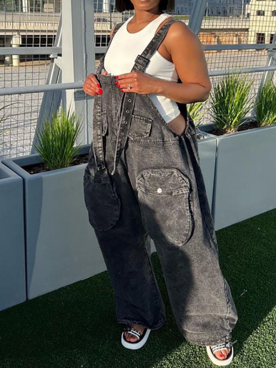 Oversized Cargo Jumpsuit